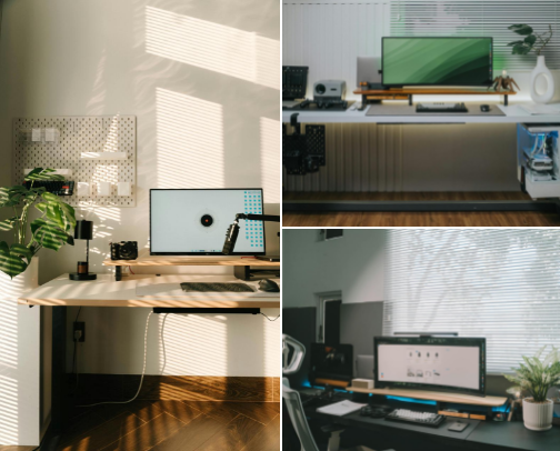Minimalist Desk Setup Essentials for Spring Productivity cover photo collage