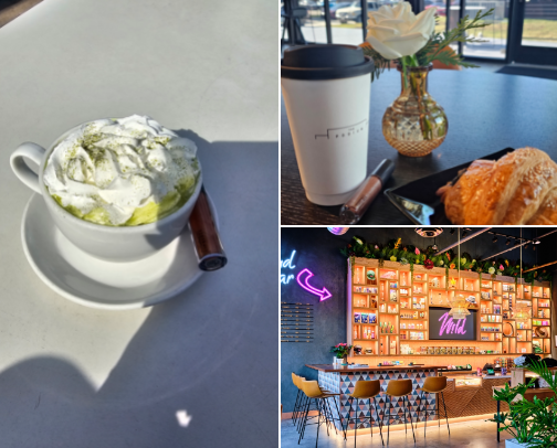 Houston’s Best Coffee & Matcha Spots: For Every Sip cover photo collage
