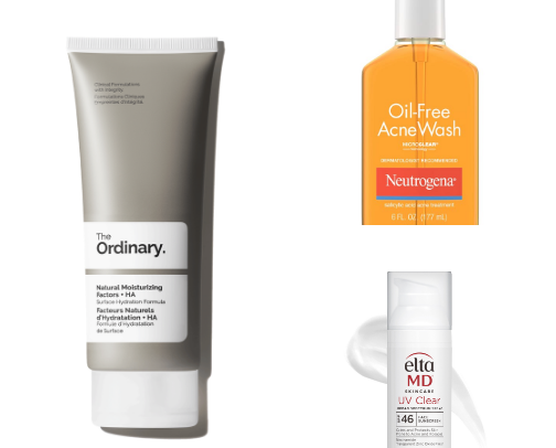 Skincare for Oily & Acne-Prone Skin ✨ cover photo collage