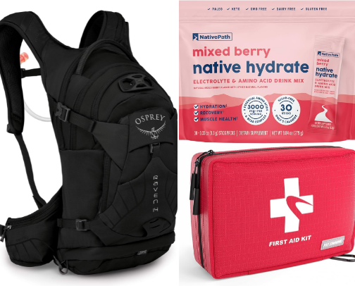 🚴‍♀️🥾 Trail-Tested: What’s Always in My Hiking & Biking Pack cover photo collage