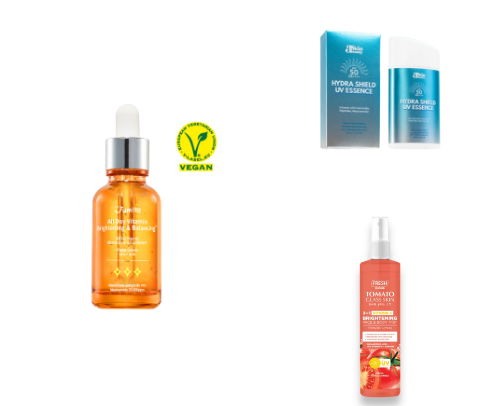 skin care recommendation list ♡ cover photo collage