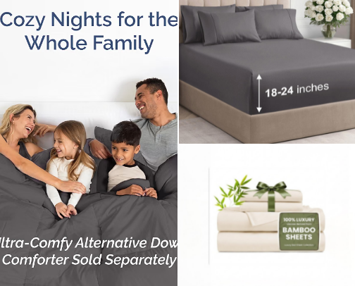 Hotel-Quality Bedroom Essentials cover photo collage