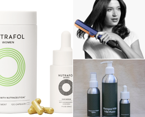 What I’m Using While Regrowing My Hair After Stress (And What’s Actually Helping) cover photo collage