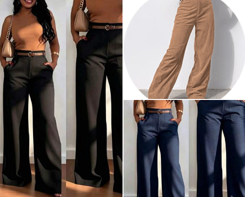 Pantalones de mujer cover photo collage