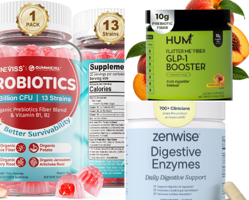 Gut Health Heroes: Simple Solutions for Bloating, Indigestion, and Beyond cover photo collage
