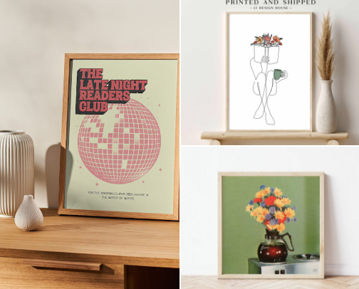 Etsy Home Office Artwork cover photo collage