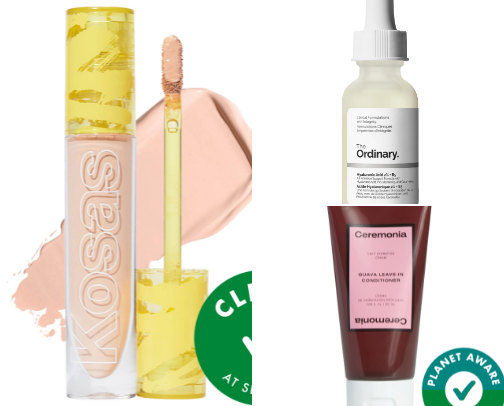Skin care and curly hair must haves cover photo collage