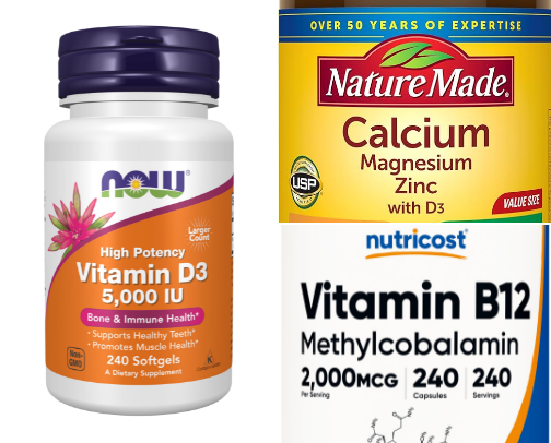 Best MUST HAVE Vitamins and Supplements for Middle Age Men and Women cover photo collage