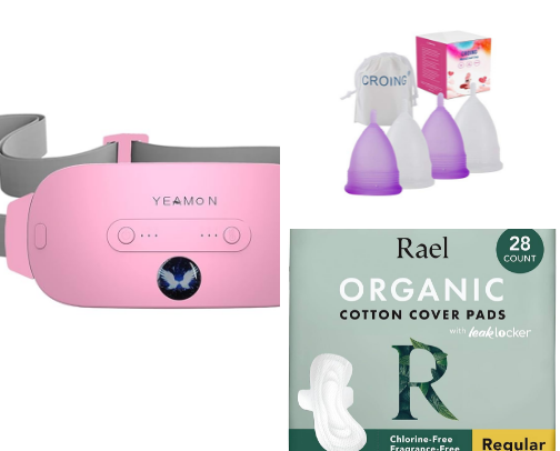 Feminine Care Products cover photo collage