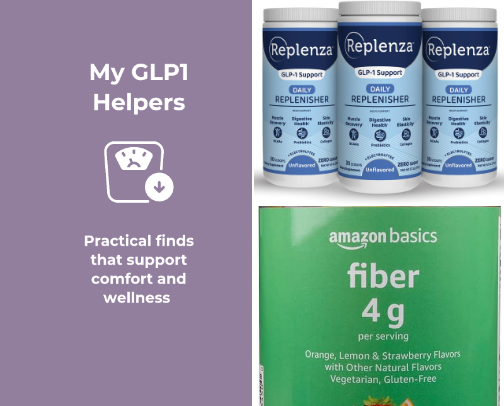 GLP-1 Helpers I Use cover photo collage