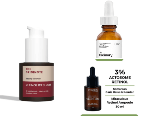 The Best Retinol Products for Anti-Aging Skincare cover photo collage