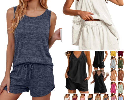 Top 10 Two Piece Lounge Sets cover photo collage