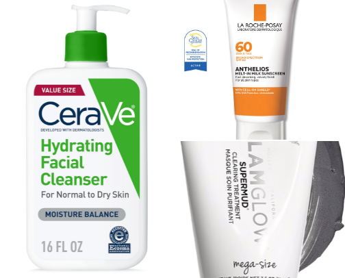 My Complete Skincare Routine for Oily, Acne-Prone Skin❤️ cover photo collage