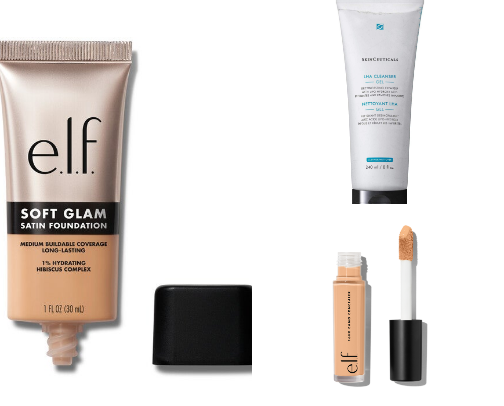Beauty must haves for sensitive acne-prone skin cover photo collage