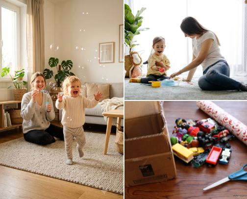 Screen-Free Activities for Babies & Toddlers (Easy Ideas You’ll Actually Want to Try) cover photo collage