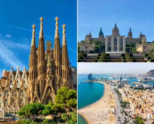 Barcelona trip cover photo collage