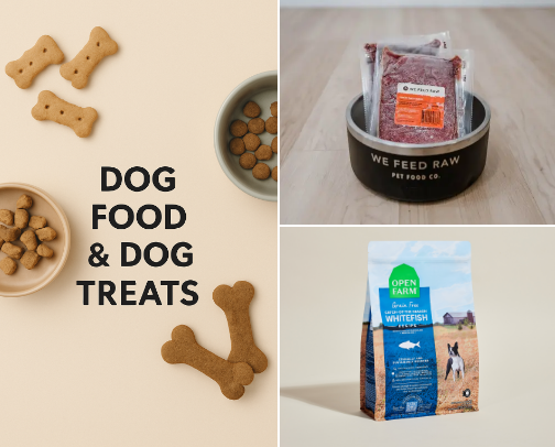 Dog Food & Dog Treats cover photo collage