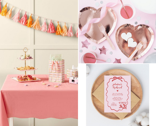 Pretty Galentine's Day Brunch sorted cover photo collage