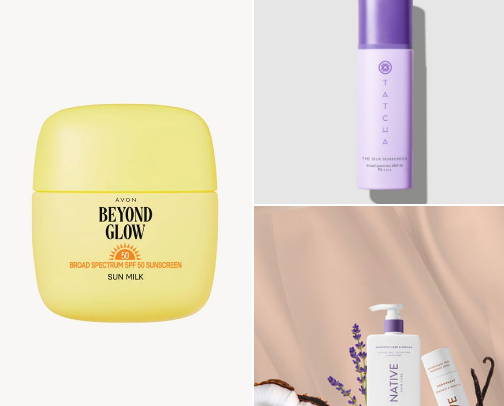 summer skincare cover photo collage