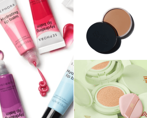 Make up products for all of skin types! cover photo collage