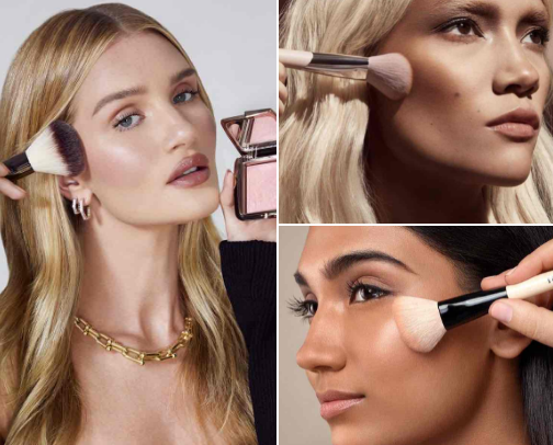 Makeup brushes in my bag cover photo collage
