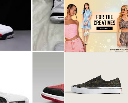 Shoes cover photo collage
