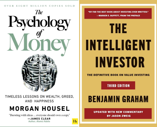 The Investor's Bookshelf: Investing, Trading & Wealth Building cover photo collage