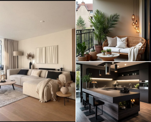 Home decoration suggestions cover photo collage