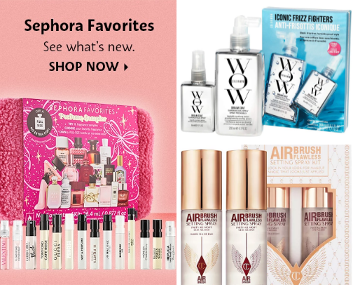 Sephora Favorites cover photo collage