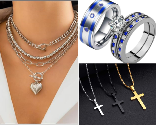 17 Timeless Stainless Steel & Titanium Jewelry Pieces That Look Way More Expensive Than They Are cover photo collage