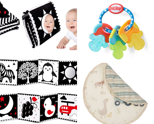 Baby toys (0-3m) cover photo collage