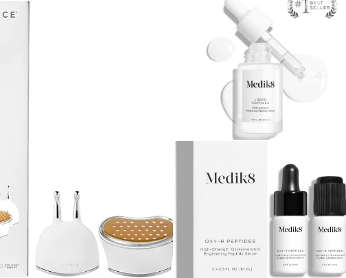 High end skin (face) cover photo collage