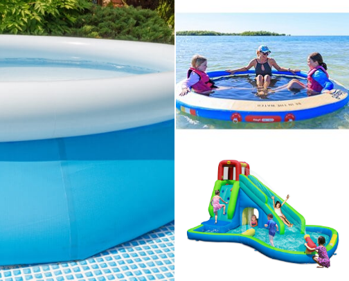 Pools and pool fun 🤩 cover photo collage