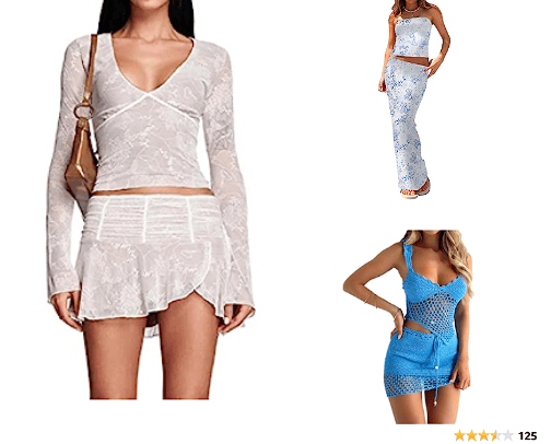 two piece sets cover photo collage