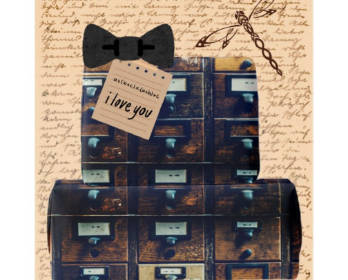 Gift supplies, wrapping paper, stickers, tissue paper, tags and bags cover photo collage