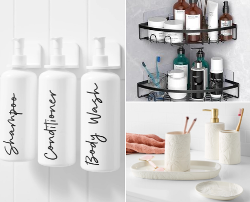 Bathroom Must Haves 🤍🫶🏼 cover photo collage