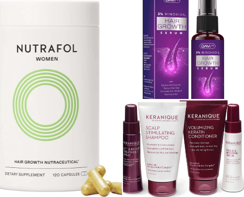 Hair products cover photo collage