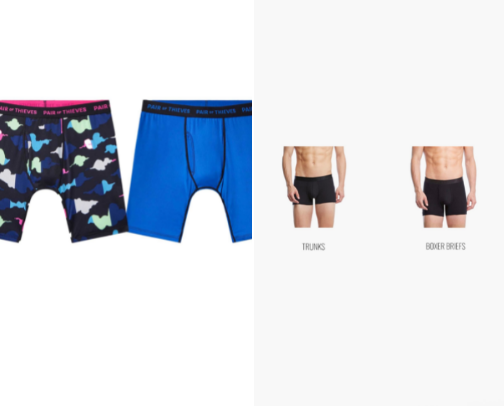 Men’s underwear cover photo collage