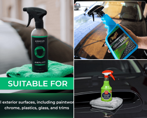 Ceramic Spray Waxes (Spray, Protect & Shine) cover photo collage