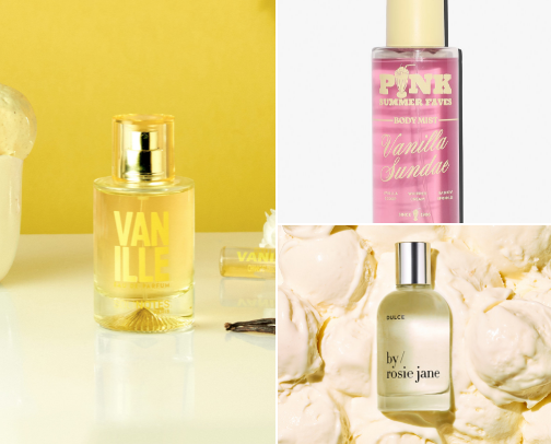 The best Vanilla ice cream perfumes 🍦🍨🤤✨ cover photo collage