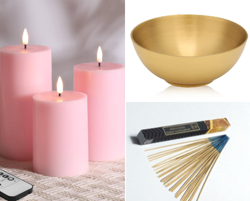 Witch’s Guide to an Aesthetic Altar (No Gold Needed, Just Vibes) cover photo collage