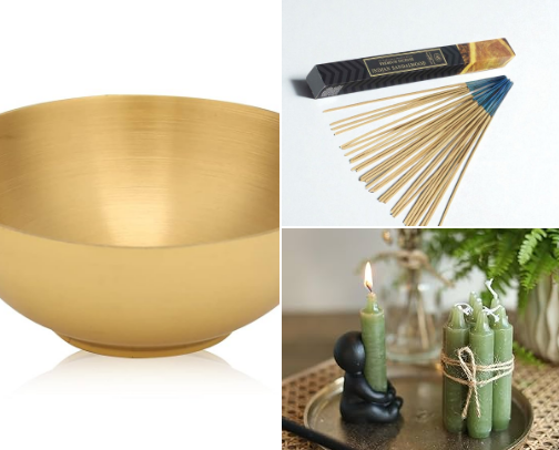 Witch’s Guide to an Aesthetic Altar (No Gold Needed, Just Vibes) cover photo collage