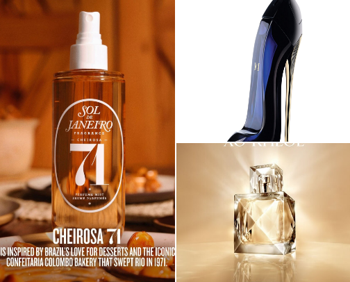 My fav 2025 scents cover photo collage