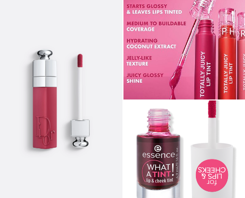 Best Lip Tints: High-End & Affordable ✨️ cover photo collage