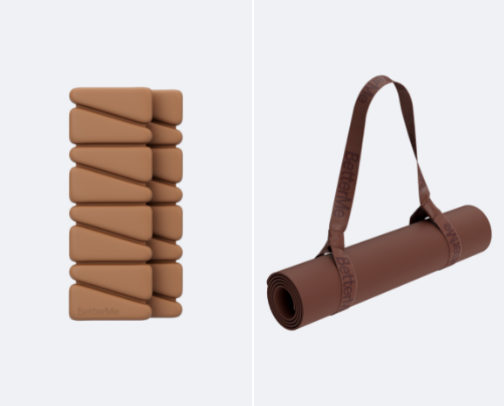 Home workout necessities cover photo collage