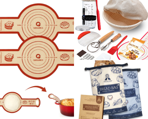Baking bread made easy cover photo collage