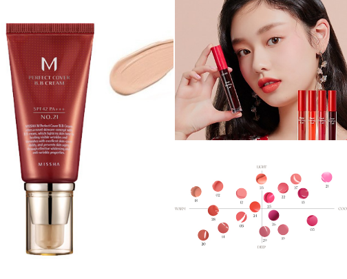 K Makeup look cover photo collage