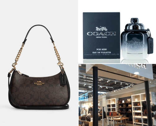 Bags, Sunglasses, accessories, jewelry and perfumes cover photo collage