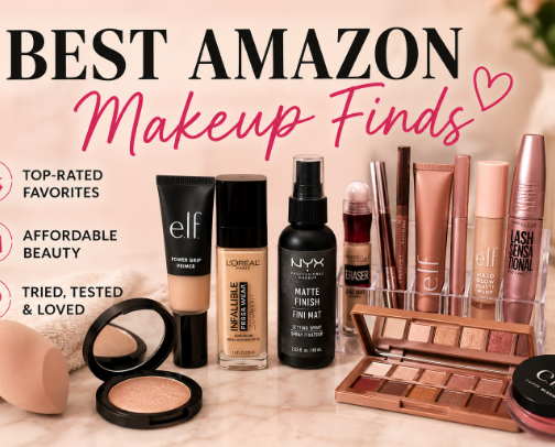Best Amazon Makeup Finds cover photo collage