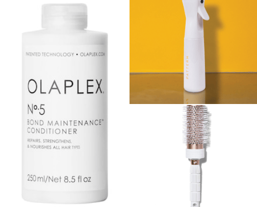 hair care routine cover photo collage